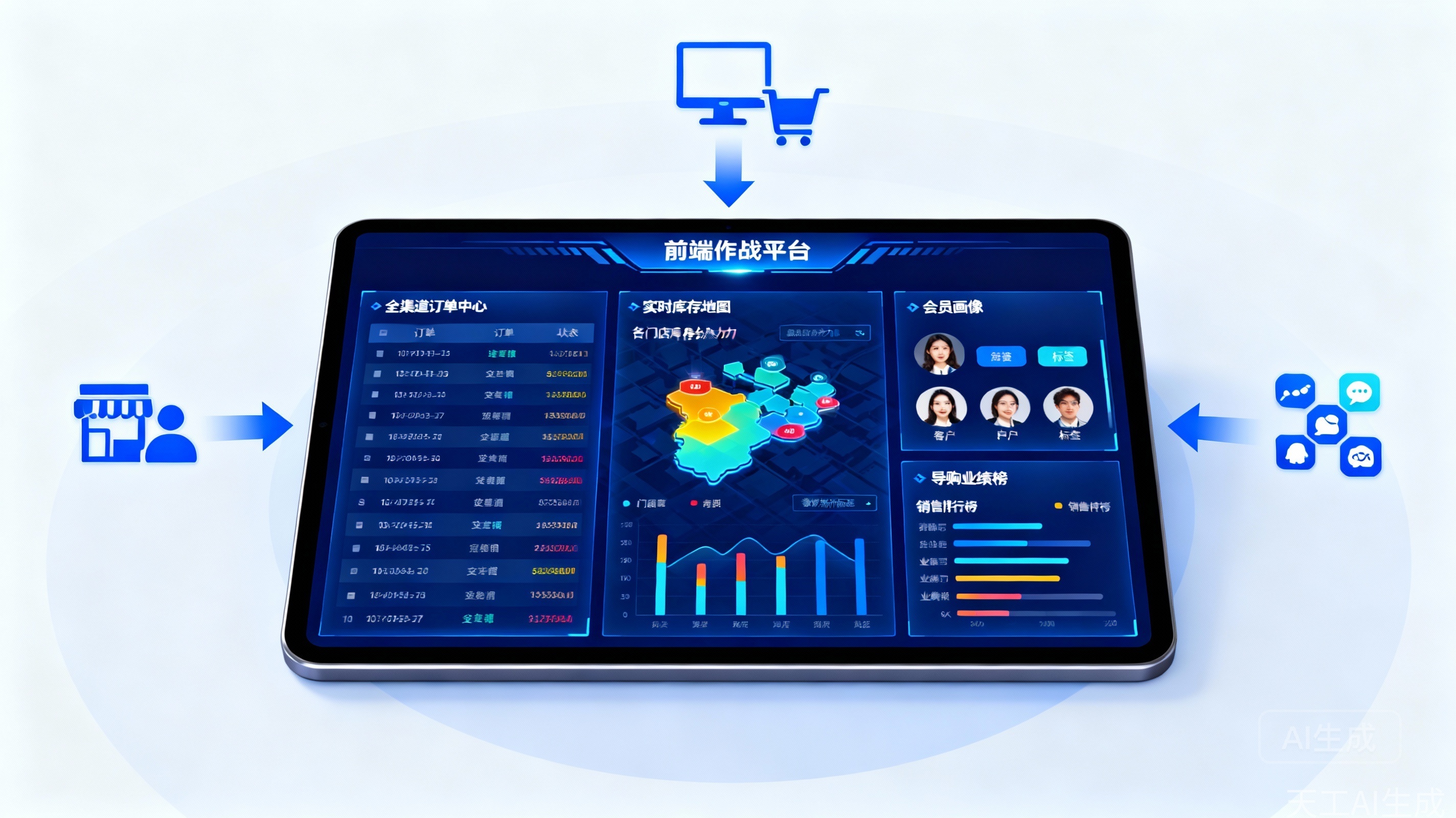 图2：&ldquo;零售系统核心管理范畴&rdquo;信息图。
