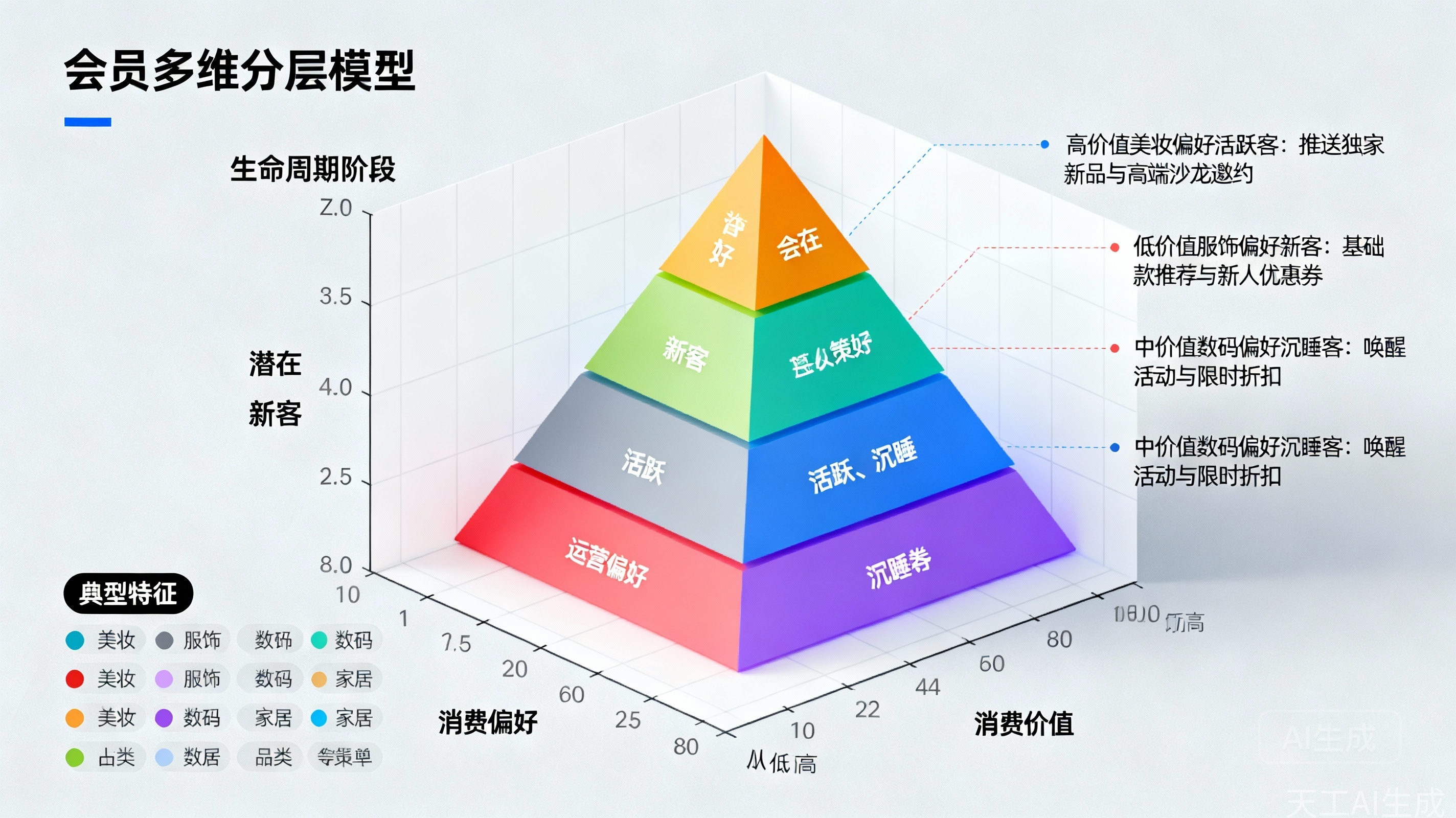 图2：&ldquo;会员多维分层模型&rdquo;示意图。